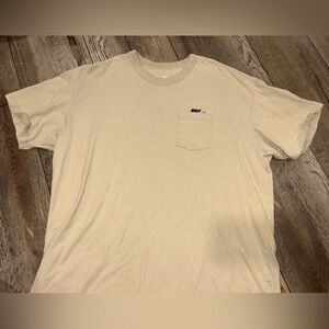 Nike Men's Beige Short Sleeve Tee